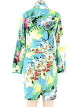 Roberto Cavalli Tropical Denim Ensemble Suit arcadeshops.com