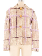 Ungaro Mongolian Trim Knit Jacket Jacket arcadeshops.com