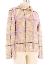 Ungaro Mongolian Trim Knit Jacket Jacket arcadeshops.com