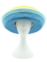 Colorblock Wicker Hat Accessory arcadeshops.com