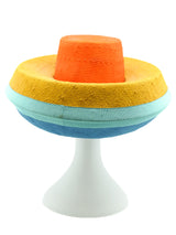 Colorblock Wicker Hat Accessory arcadeshops.com