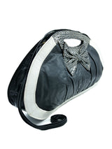 Black And White Leather Handle Bag Accessory arcadeshops.com