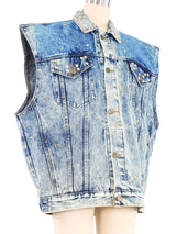 Tony Alamo Hollywood Painted Denim Vest Jacket arcadeshops.com