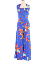 1970s Missoni Printed Halter Jumpsuit Jumpsuit arcadeshops.com