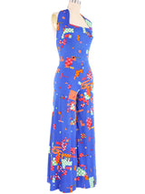 1970s Missoni Printed Halter Jumpsuit Jumpsuit arcadeshops.com