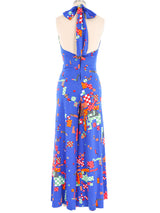 1970s Missoni Printed Halter Jumpsuit Jumpsuit arcadeshops.com