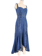 Alexander McQueen Denim Maxi Dress Dress arcadeshops.com
