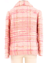 1960s Courreges Pink Mohair Tweed Jacket Jacket arcadeshops.com