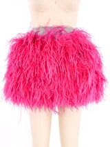 Dolce and Gabbana Ostrich Feather Mini Skirt Bottom arcadeshops.com