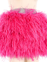 Dolce and Gabbana Ostrich Feather Mini Skirt Bottom arcadeshops.com