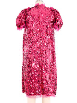 Dolce and Gabbana Sequin Jeweled Collar Dress Dress arcadeshops.com