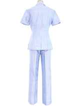Richard Tyler Periwinkle Silk Ensemble Suit arcadeshops.com