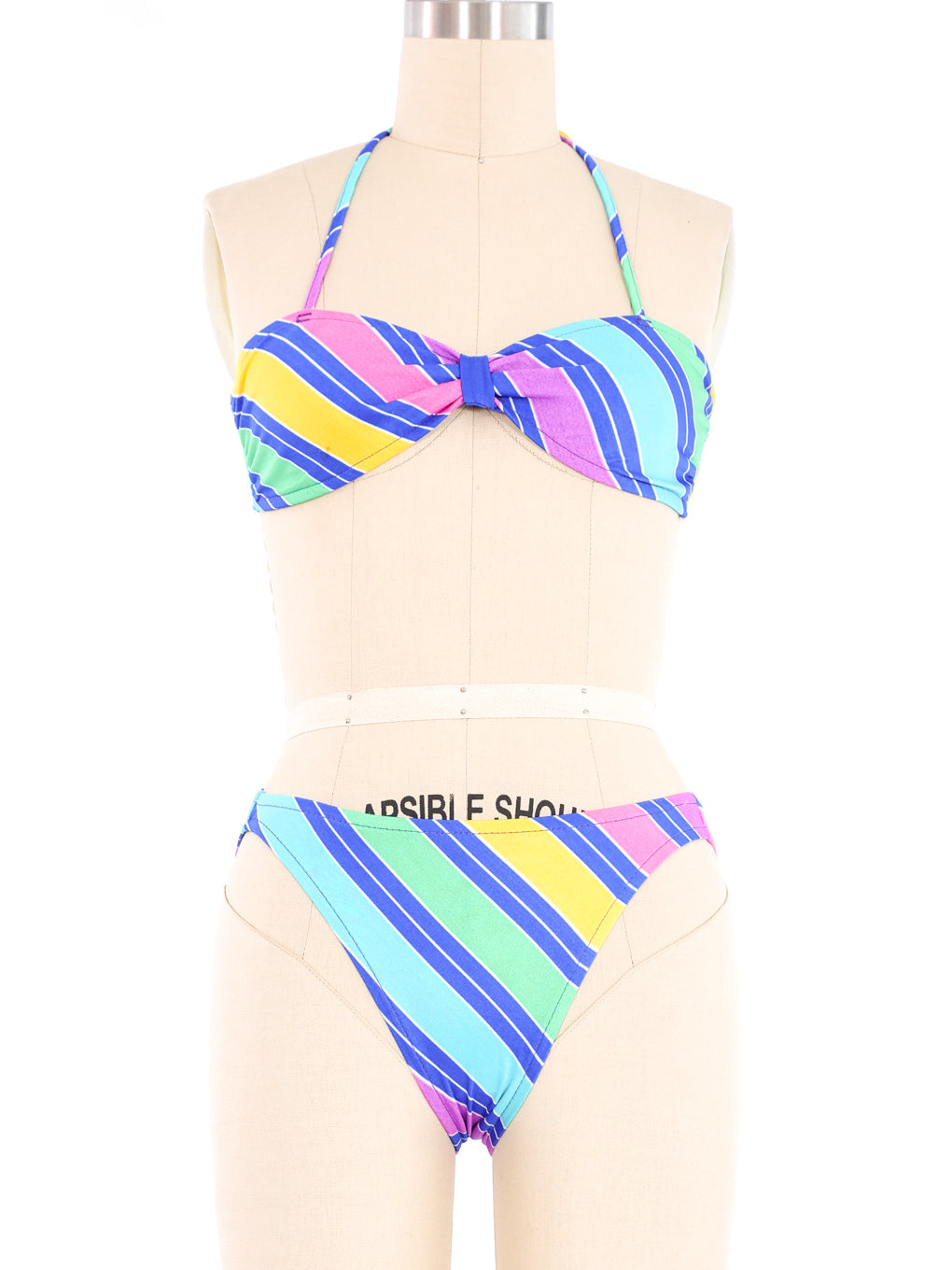 Rainbow Striped Bikini