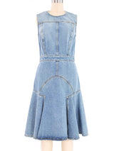 Alexander McQueen Midi Denim Dress Dress arcadeshops.com