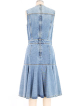 Alexander McQueen Midi Denim Dress Dress arcadeshops.com