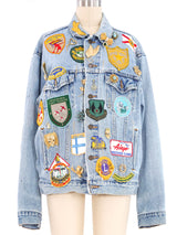 ERTH Pinned and Patched Denim Jacket Jacket arcadeshops.com