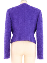 Valentino Purple Boucle Jacket Jacket arcadeshops.com