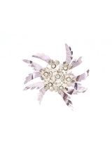 Pink Metallic Floral Statement Earrings Jewelry arcadeshops.com