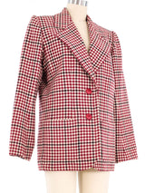 Yves Saint Laurent Check Wool Jacket Jacket arcadeshops.com