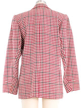 Yves Saint Laurent Check Wool Jacket Jacket arcadeshops.com