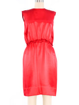 Lanvin Red Silk Sleeveless Dress Dress arcadeshops.com