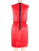 Lanvin Red Silk Sleeveless Dress Dress arcadeshops.com