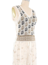 Dries Van Noten Sheer Tunic Set Suit arcadeshops.com