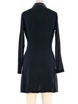 Jitrois Leather And Mesh Shirt Dress Dress arcadeshops.com