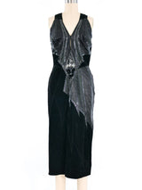 Roberto Cavalli Patchwork Suede Dress Dress arcadeshops.com