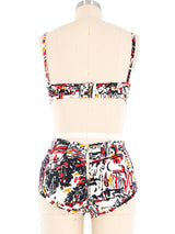 Prada Venetian Tourist Printed Bikini Set Suit arcadeshops.com