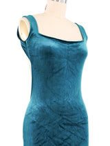 Giorgio di Sant'Angelo Velvet Backless Mini Dress Dress arcadeshops.com