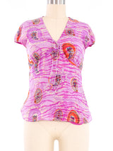 Ungaro Embroidered Bead Sleeveless Top Top arcadeshops.com