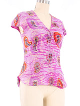 Ungaro Embroidered Bead Sleeveless Top Top arcadeshops.com