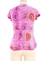 Ungaro Embroidered Bead Sleeveless Top Top arcadeshops.com