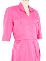Thierry Mugler Pink Wrap Front Dress Dress arcadeshops.com