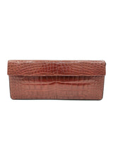 Prada Brown Crocodile Clutch Accessory arcadeshops.com