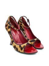 Tom Ford for Yves Saint Laurent Leopard Print Pony Hair Wedges, 37 Accessory arcadeshops.com