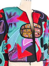Judith Roberts Art to Wear Patchwork Jacket Jacket arcadeshops.com