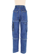 Balenciaga Convertible Cargo Denim Bottom arcadeshops.com