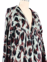 Balenciaga Leopard Spot Mohair Cardigan Jacket arcadeshops.com