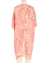 Mary McFadden Peach Plisse Tunic Top arcadeshops.com