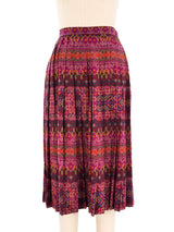 Yves Saint Laurent Pleated Midi Skirt Bottom arcadeshops.com
