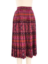 Yves Saint Laurent Pleated Midi Skirt Bottom arcadeshops.com