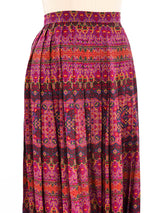 Yves Saint Laurent Pleated Midi Skirt Bottom arcadeshops.com