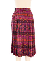 Yves Saint Laurent Pleated Midi Skirt Bottom arcadeshops.com