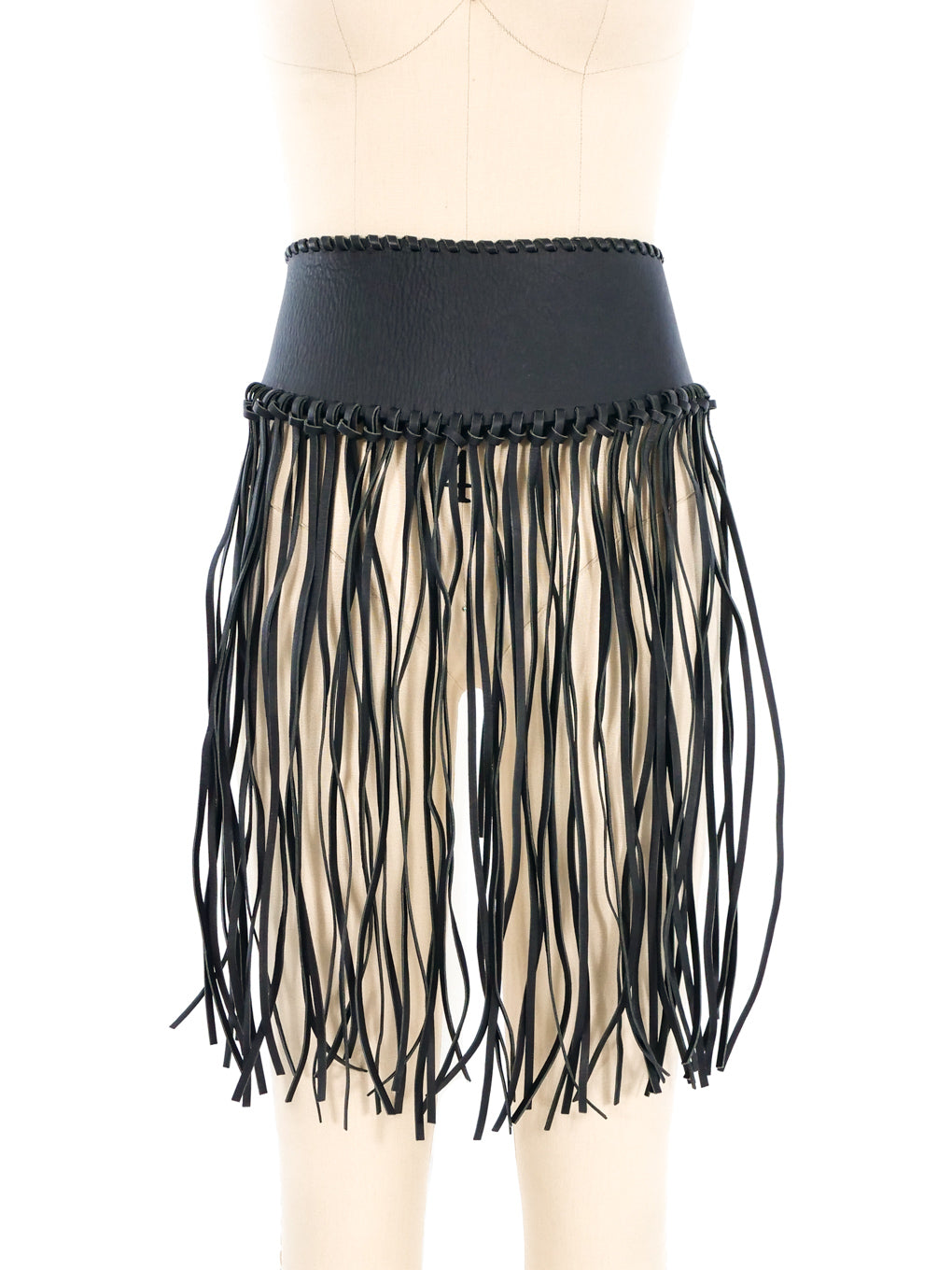 Alaïa Black Suede Fringe Tassel Belt For Sale at Alaïa Black Suede Fringe Tassel Belt For Sale at