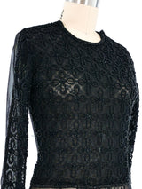 Giorgio Armani Beaded Lace Mesh Suit arcadeshops.com