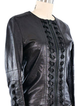2001 Helmut Lang Laced Leather Jacket Jacket arcadeshops.com