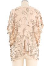 Embellished Lace Shawl Jacket arcadeshops.com