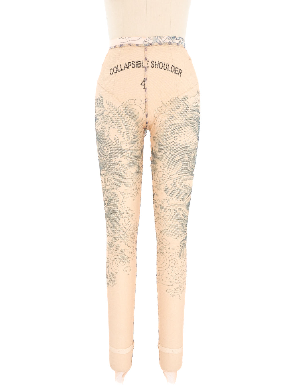 Jean Paul Gaultier Fishnet Tattoo Leggings